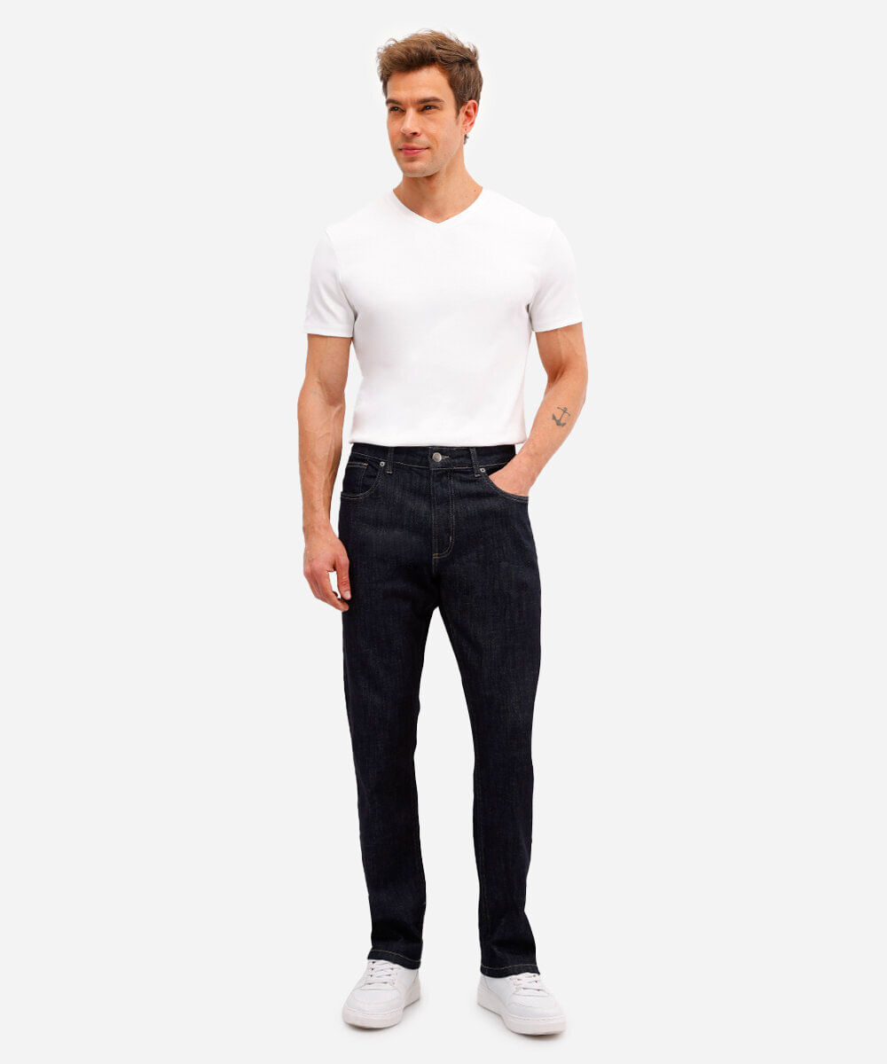 camiseta básica masculina de algodão peruano bold gola v branca