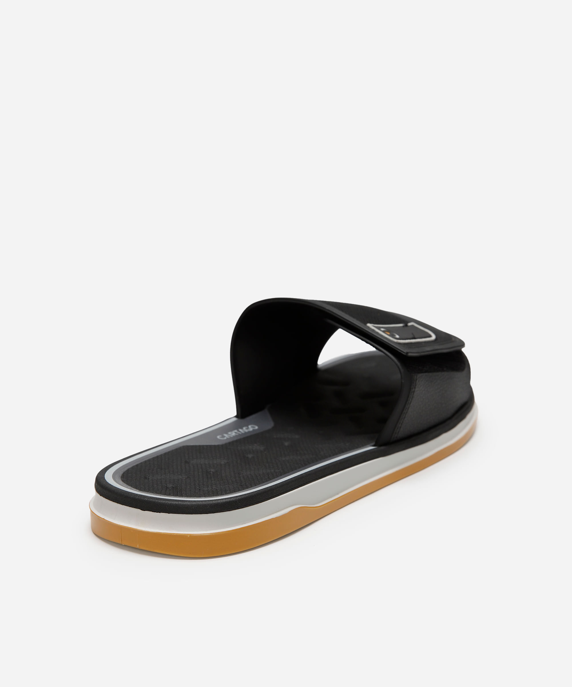 chinelo slide cartago cinza