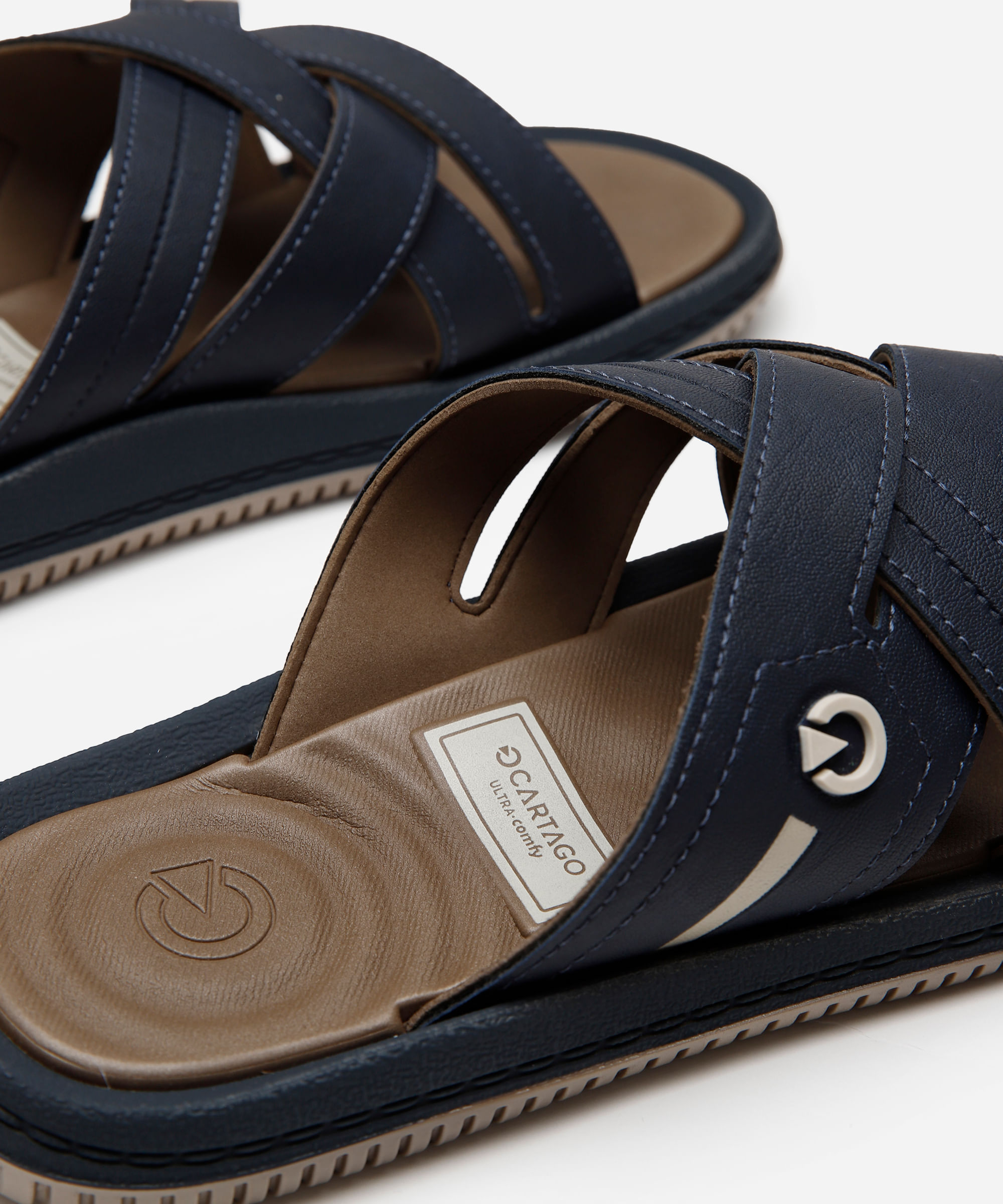 chinelo slide fiji cartago marrom
