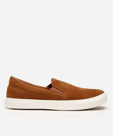tênis slip on texturizado oneself marrom