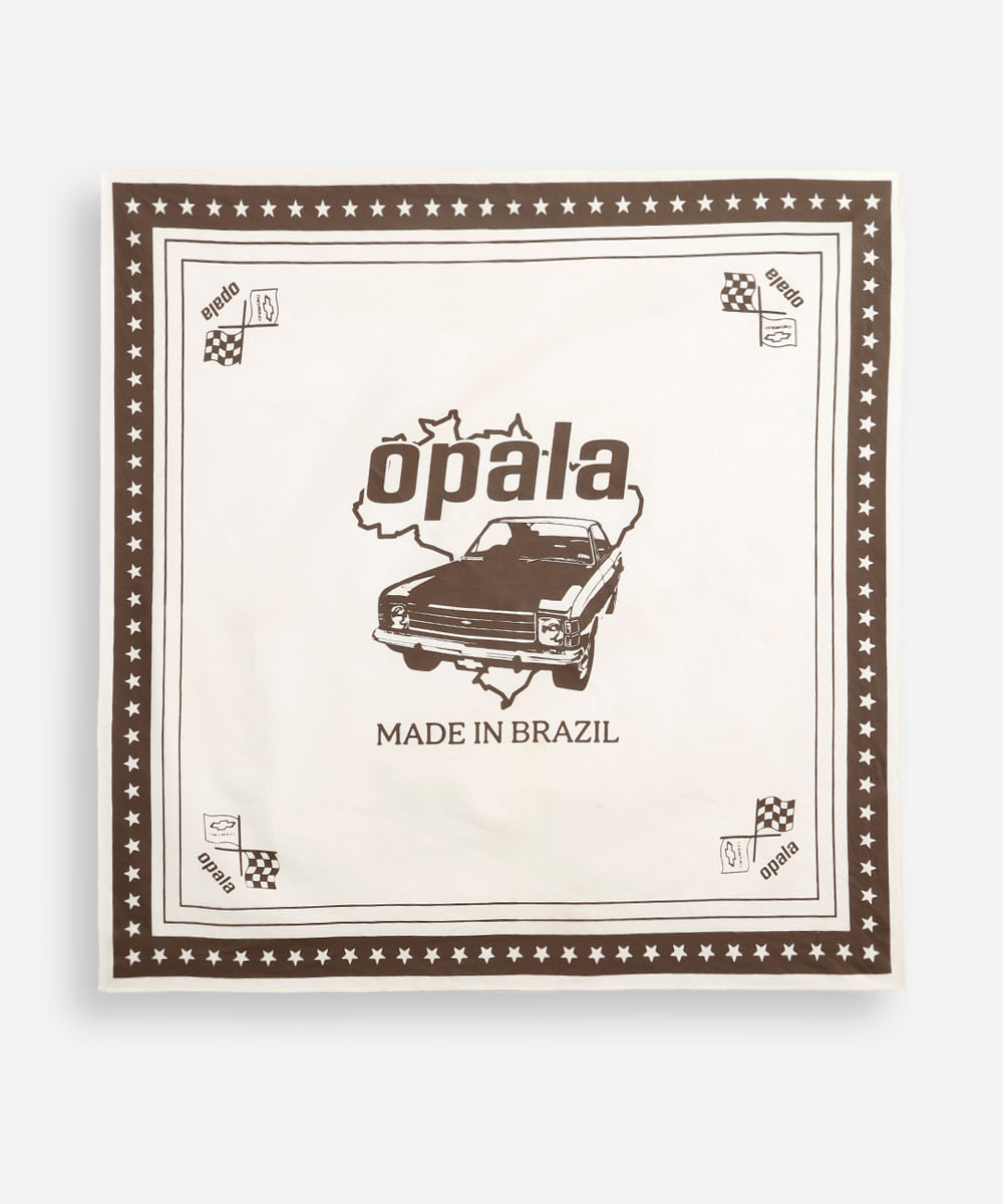lenço de algodão chevrolet opala off white