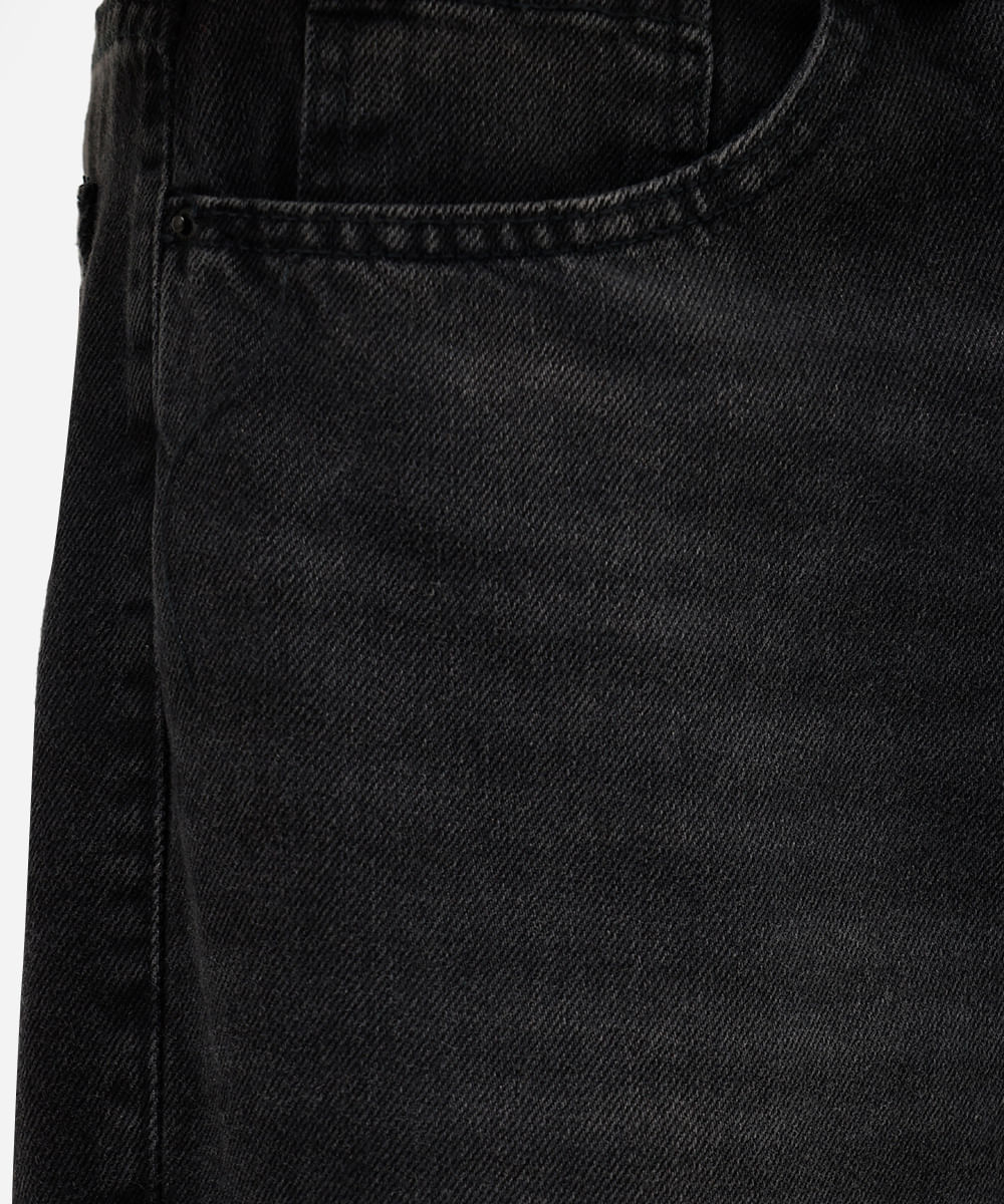calça skater masculina jeans preta
