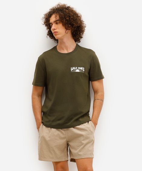 short masculino cós elástico com cordão bege