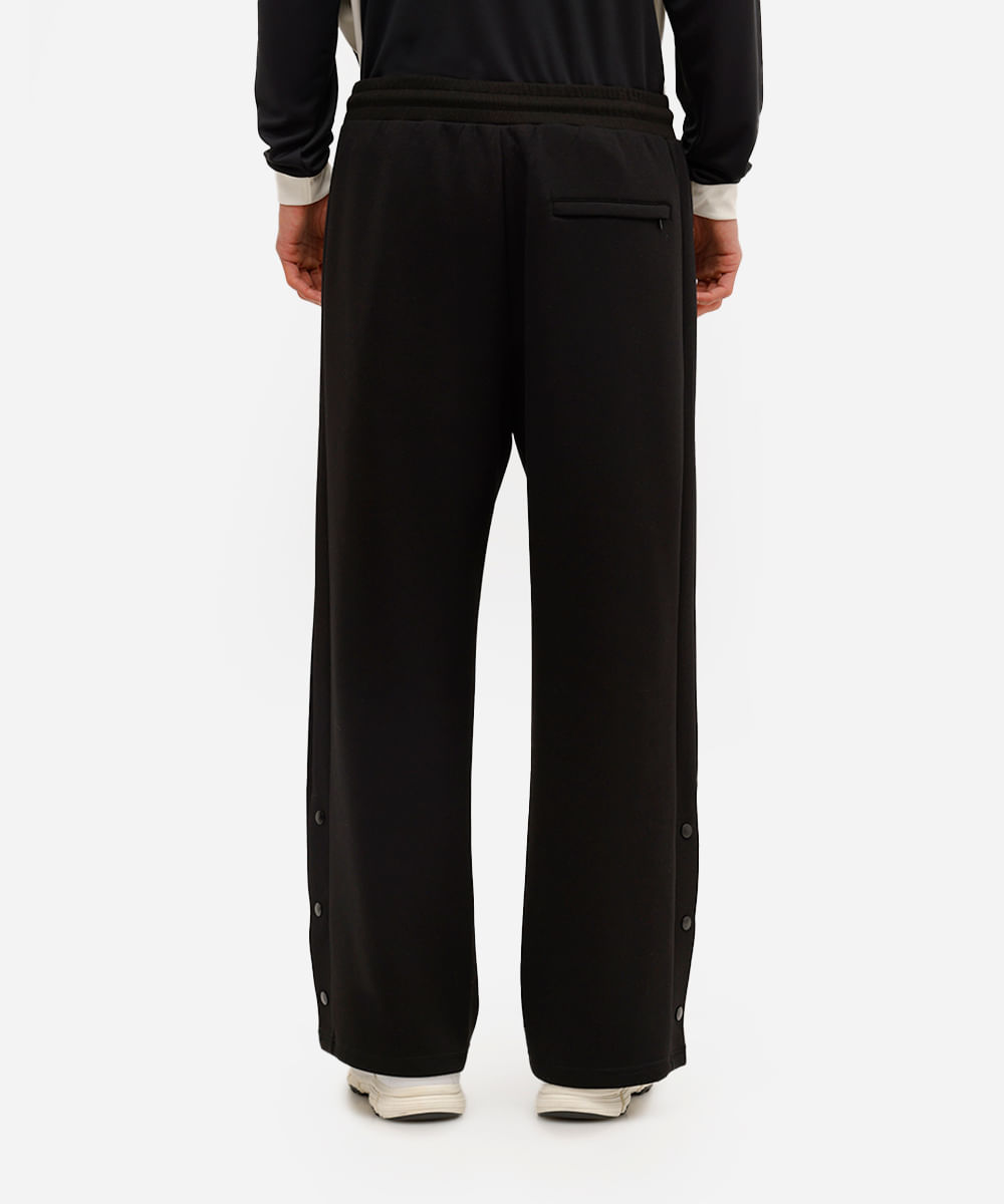 calça baggy masculina de moletom preta