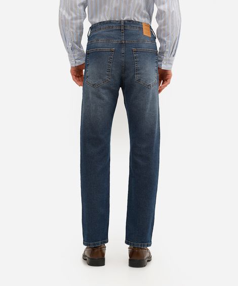 calça slim masculina jeans azul