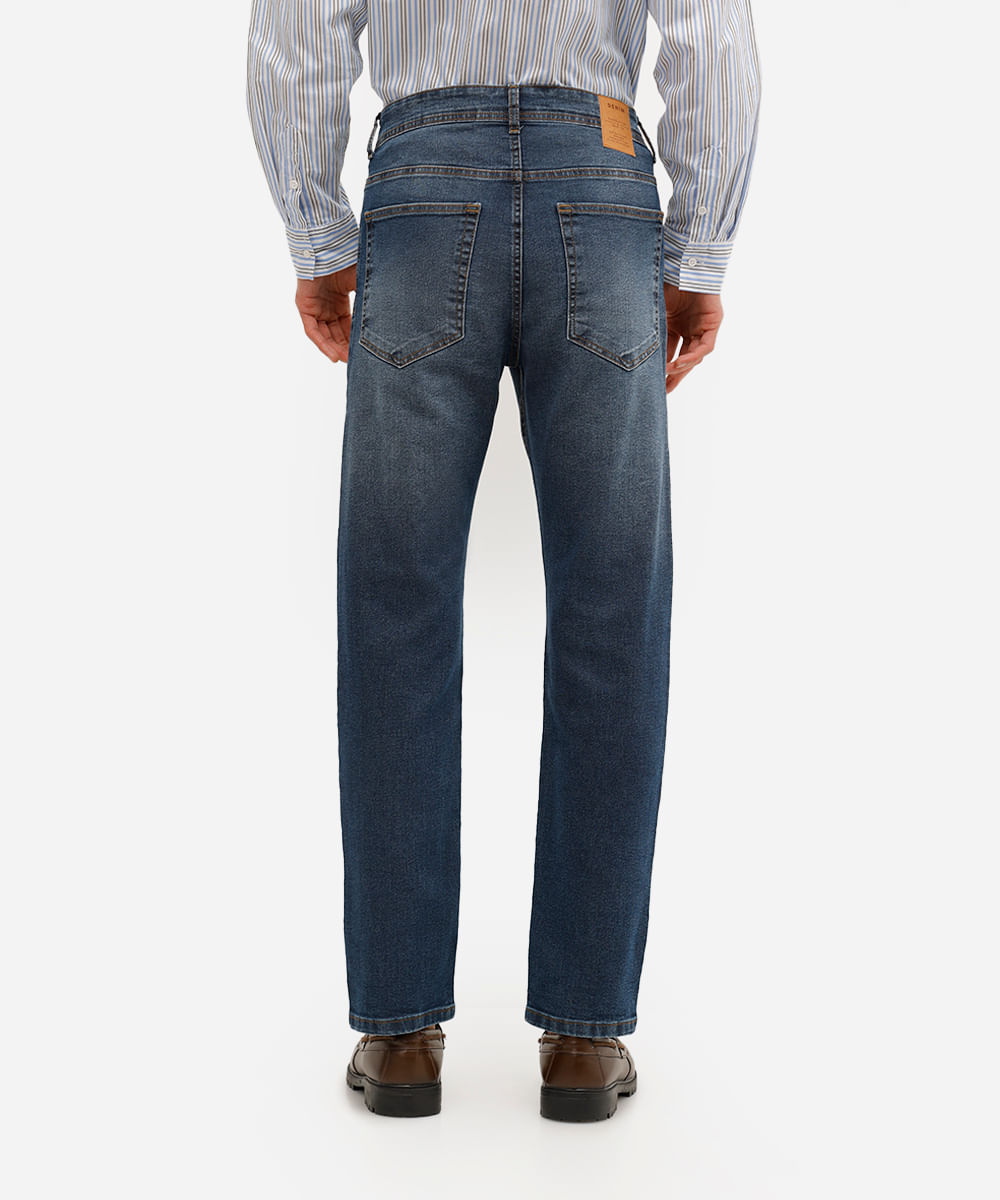 calça slim masculina jeans azul