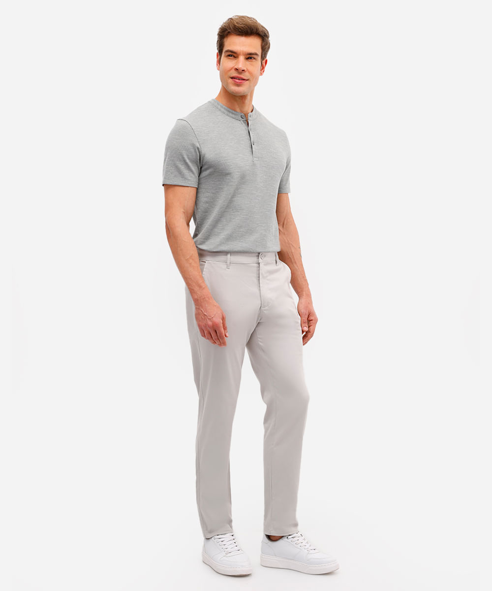 polo masculina de algodão gola padre texturizada verde