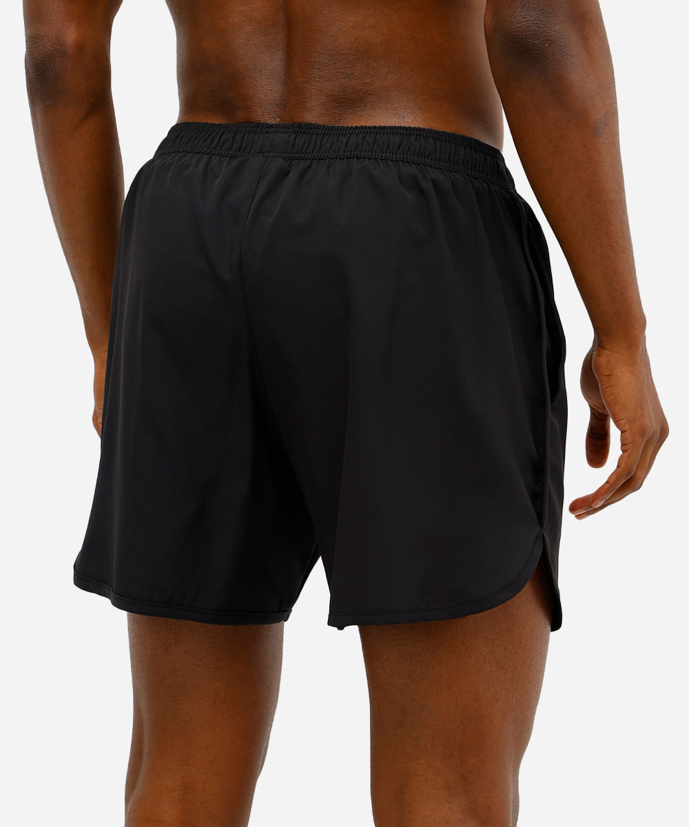 short masculino esportivo preto