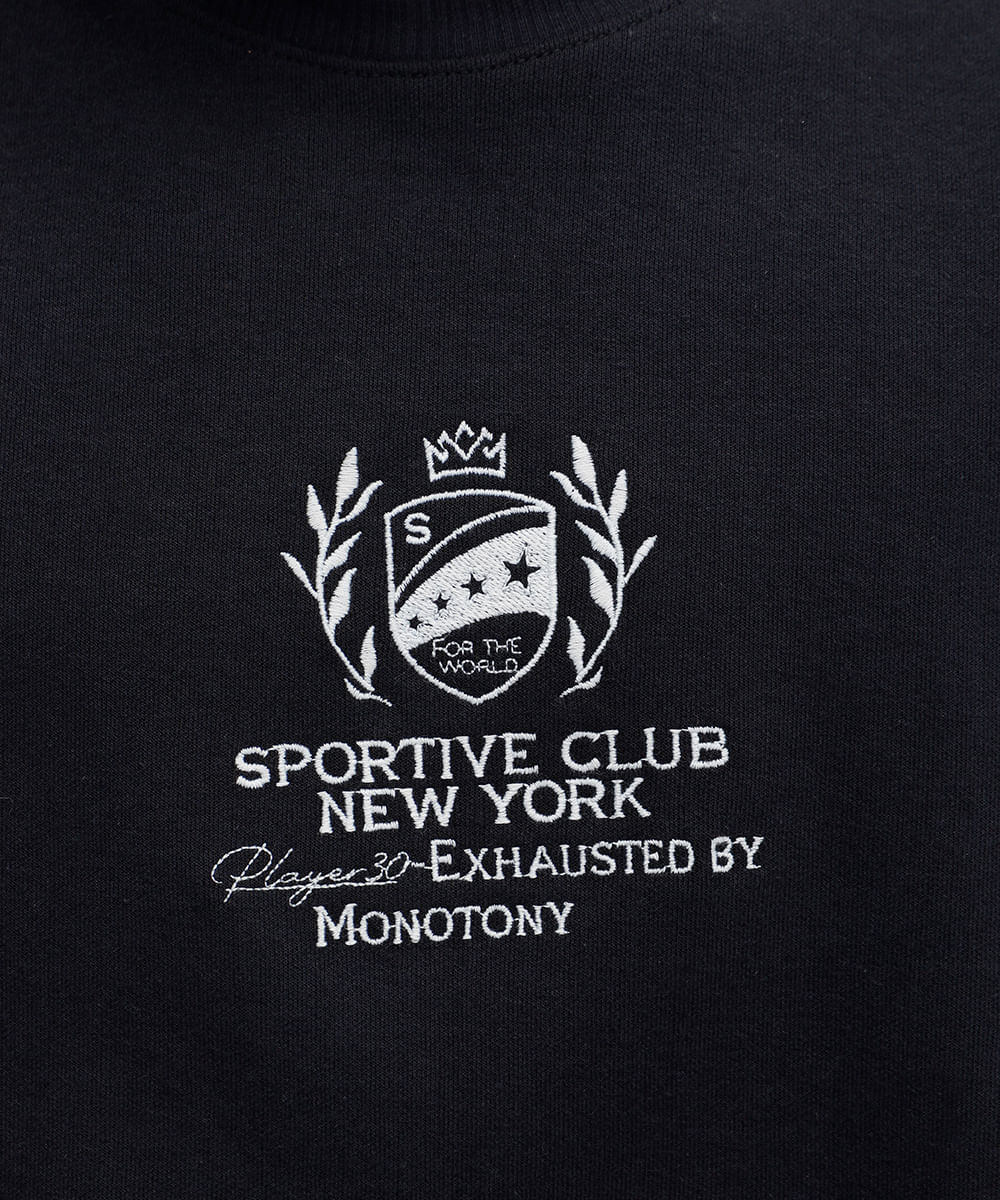 camiseta masculina de algodão com bordado preta