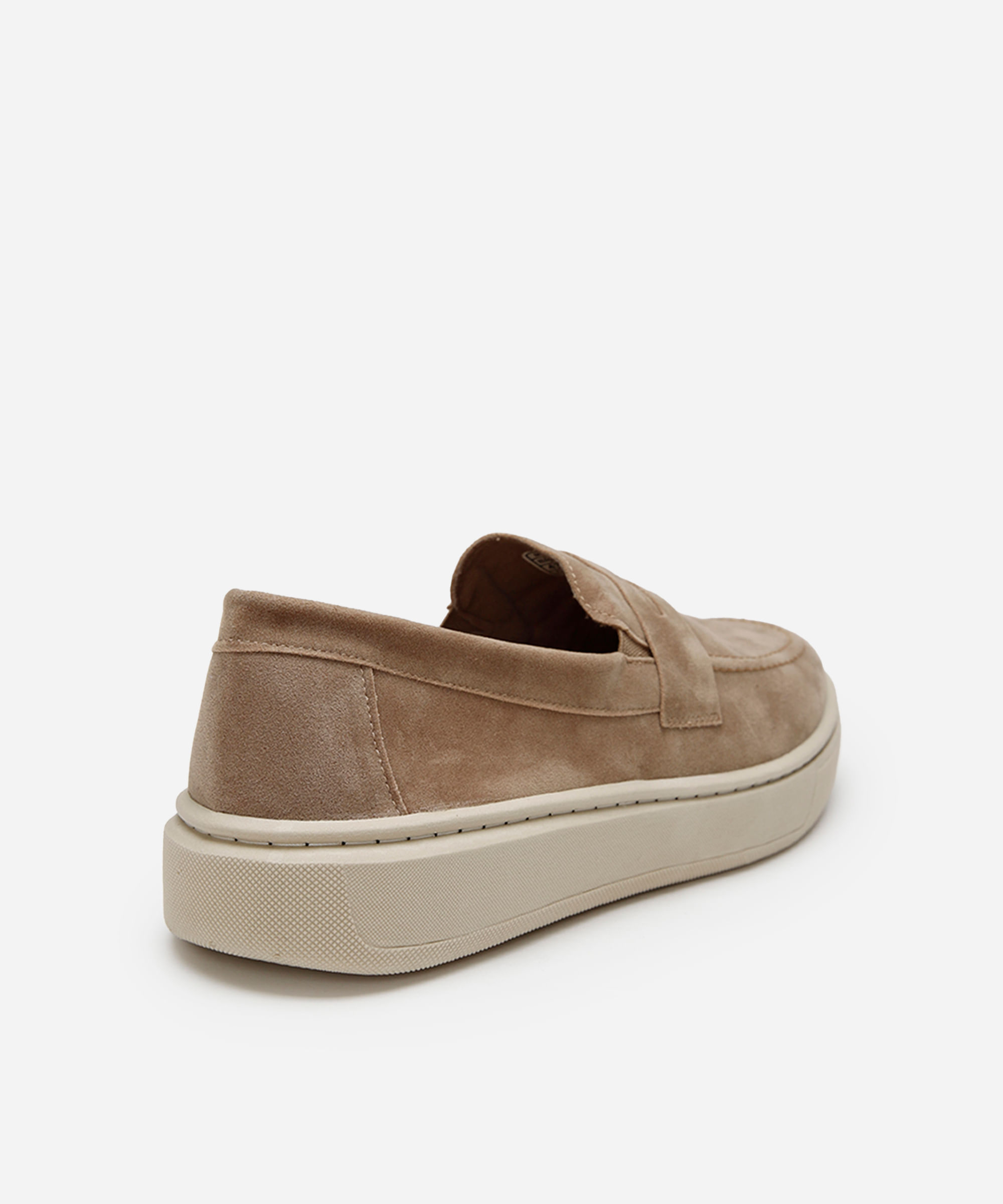 mocassim pespontado texturizado oneself bege