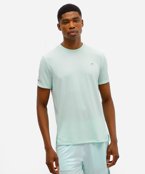 camiseta masculina esportiva verde