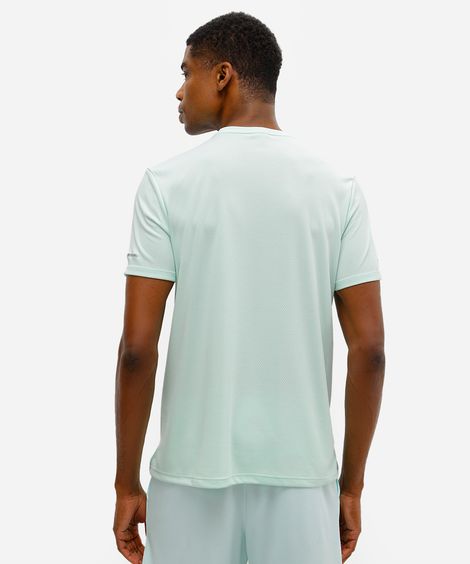 camiseta masculina esportiva verde