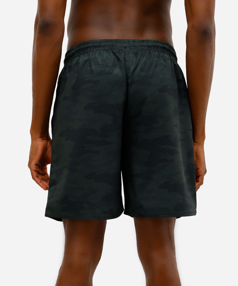 bermuda esportiva masculina camuflada verde