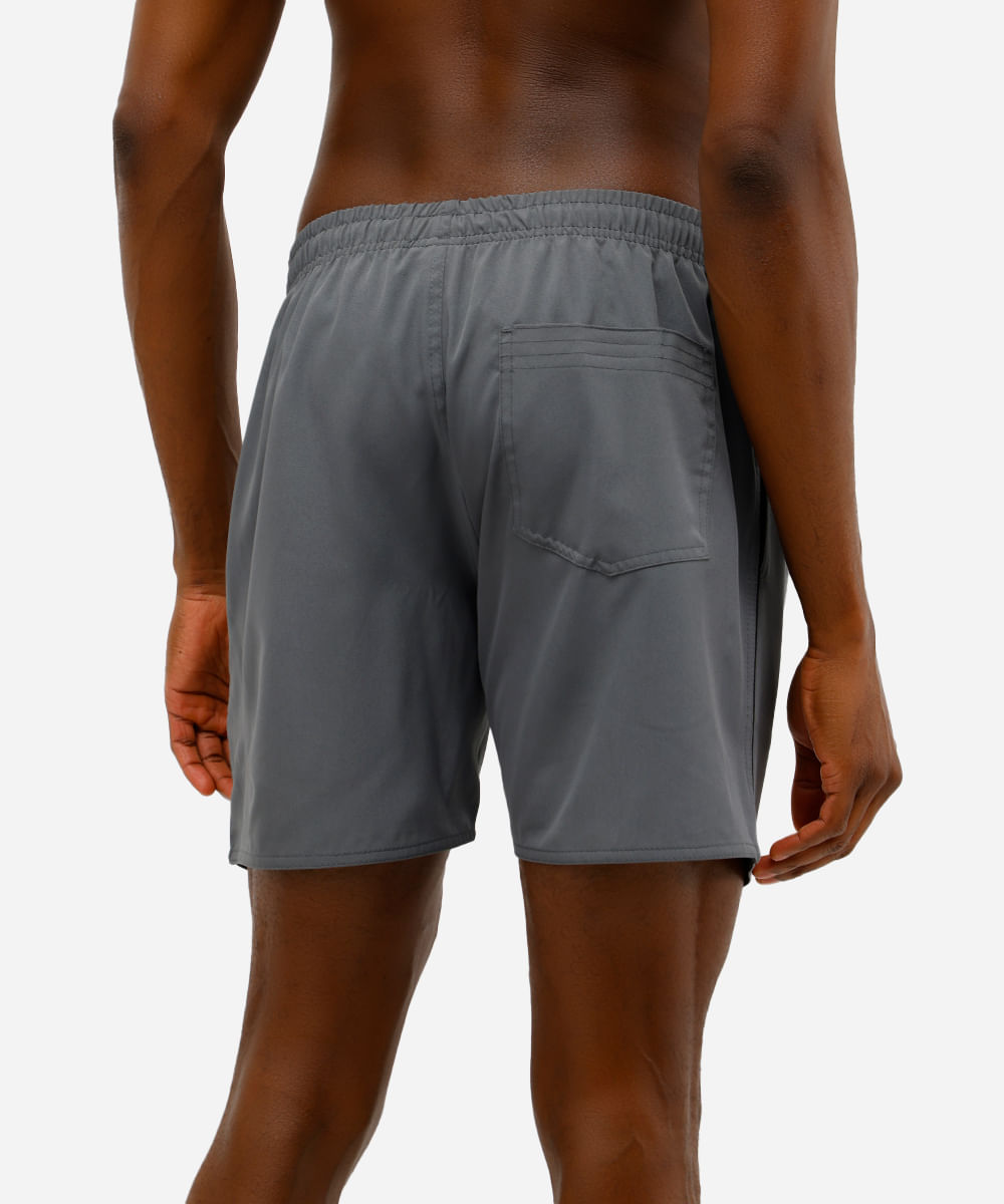 short esportivo masculino cós elástico cinza