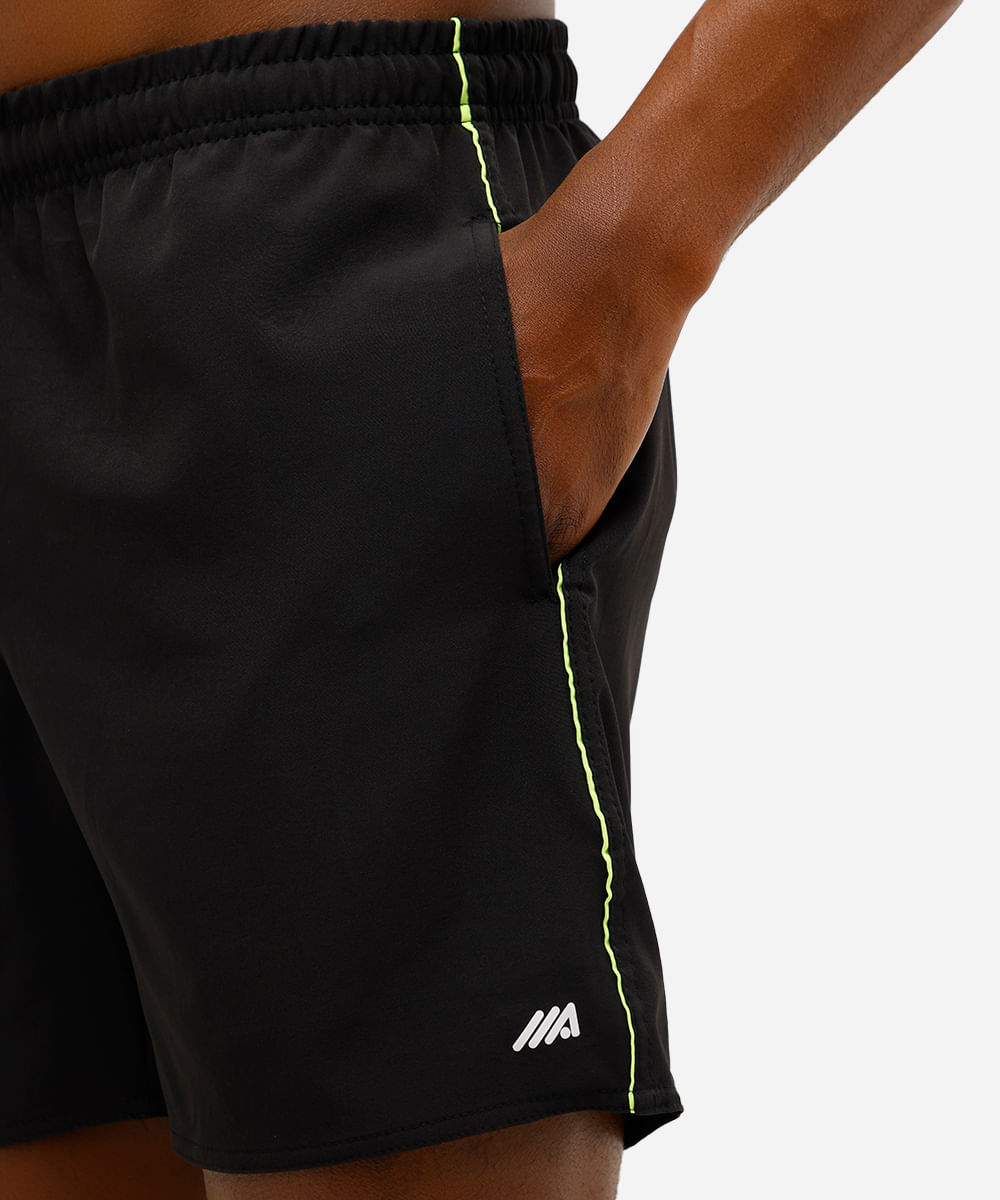 short esportivo masculino cós elástico verde