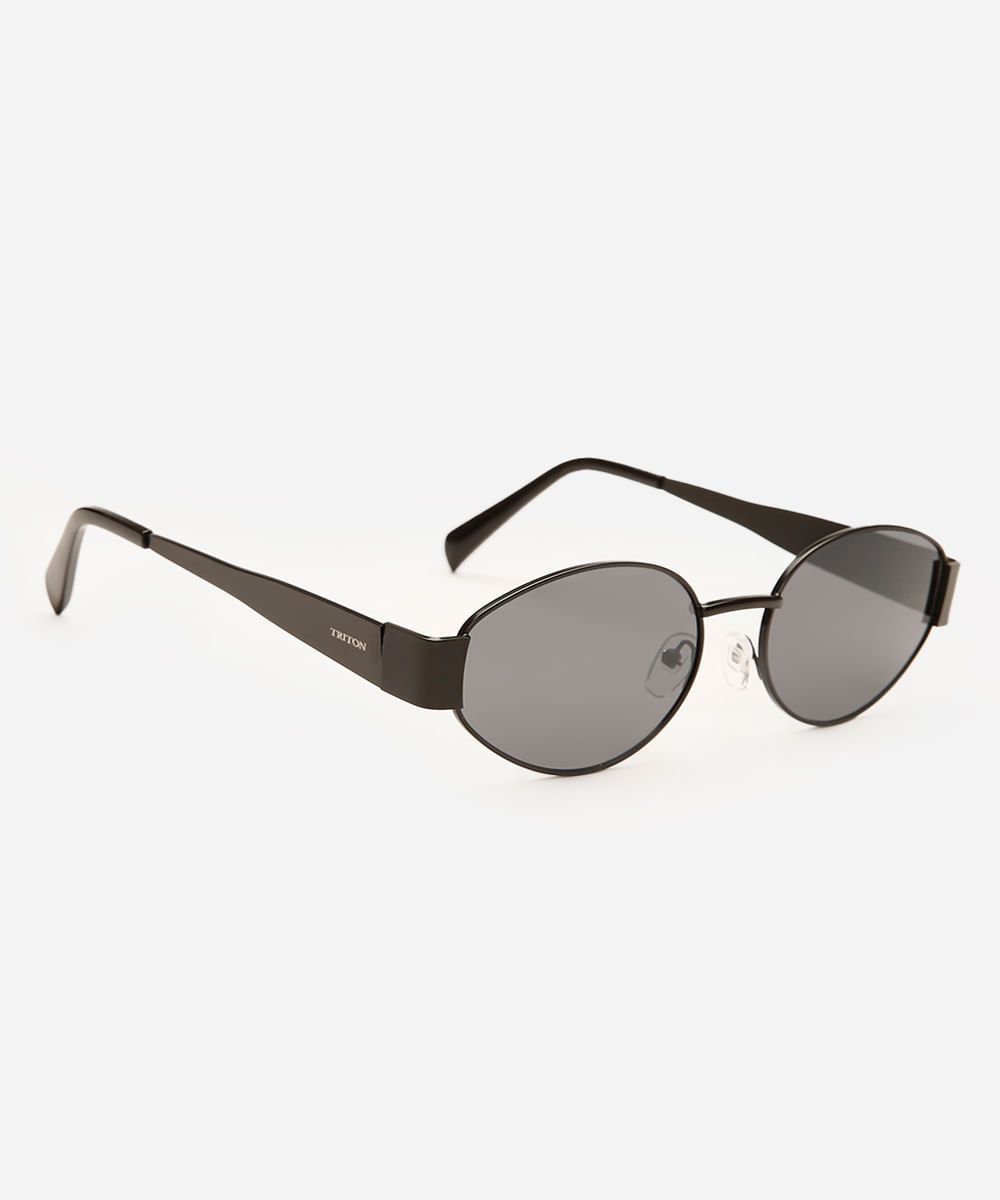 óculos de sol oval triton preto