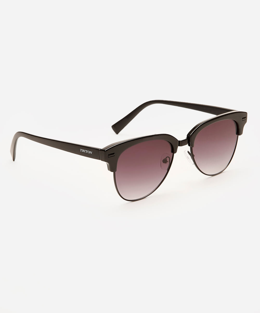 óculos de sol oval triton preto