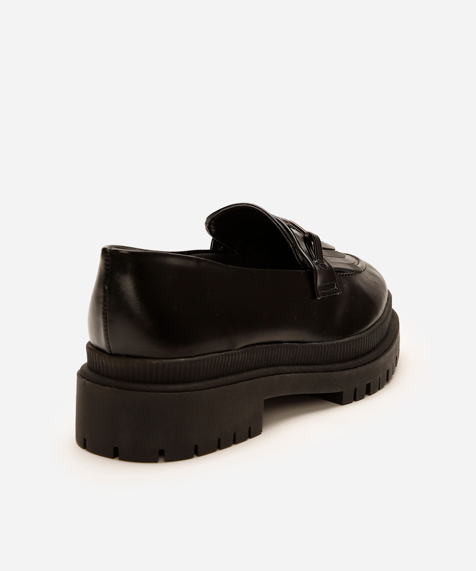 mocassim tratorado com fivela oneself preto