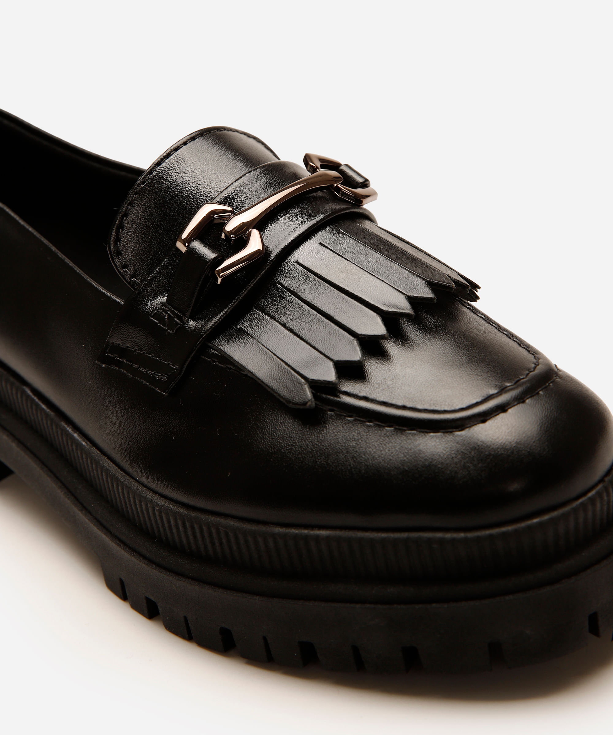 mocassim tratorado com fivela oneself preto