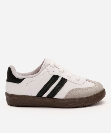 tênis bossa infantil com recortes ace branco