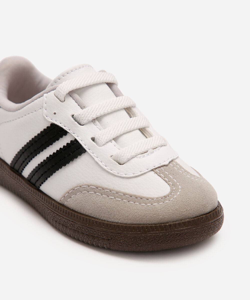 tênis bossa infantil com recortes ace branco