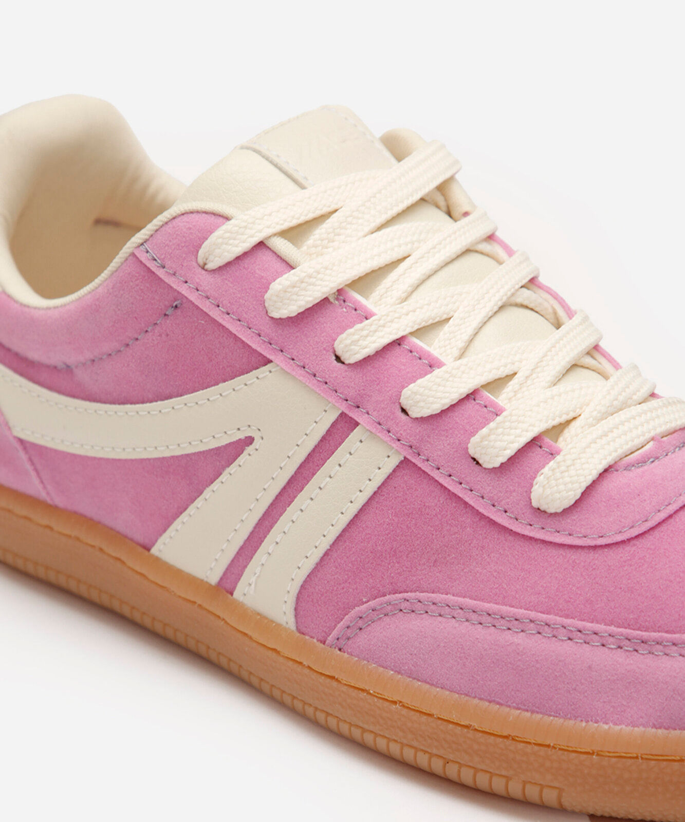 tênis bossa com recortes bicolor rosa