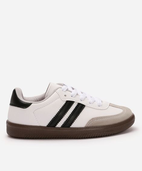 tênis bossa infantil com recortes ace branco