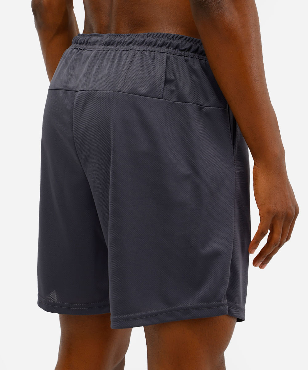 short masculino esportivo com bermuda interna cinza