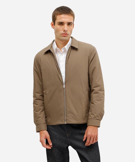 jaqueta masculina com bolsos marrom