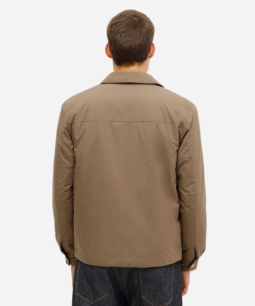 jaqueta masculina com bolsos marrom