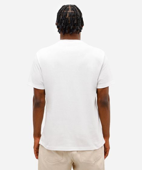 camiseta masculina manga curta com bordado off white