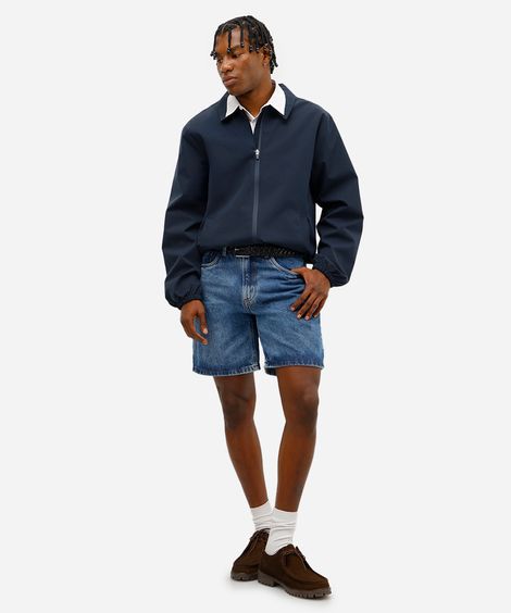 bermuda masculina jeans azul