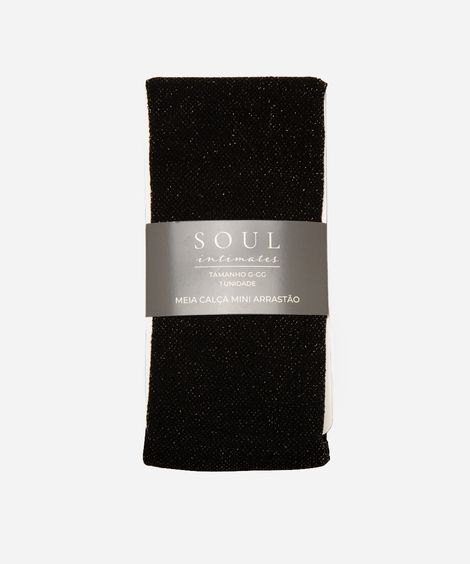 meia calça feminina arrastão lurex preto