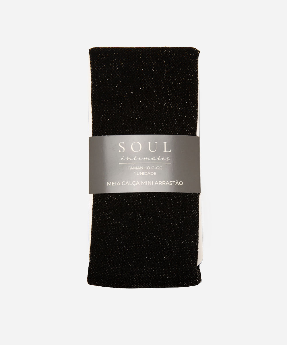 meia calça feminina arrastão lurex preto