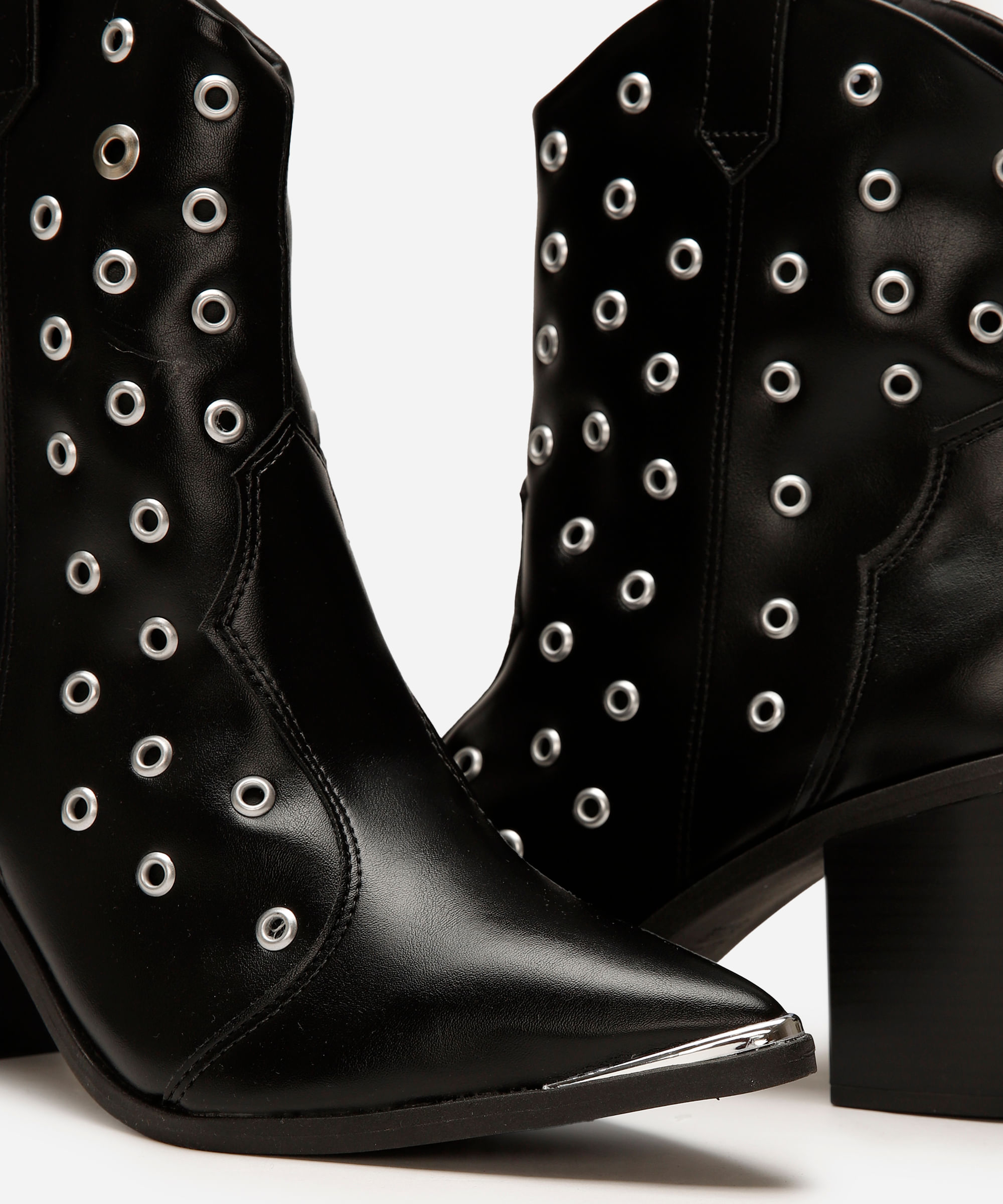 bota feminina ilhós vizzano preta