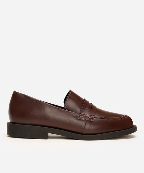 mocassim feminino com recorte oneself vinho