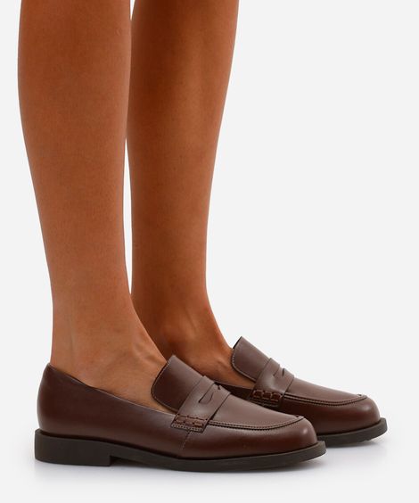 mocassim feminino com recorte oneself vinho