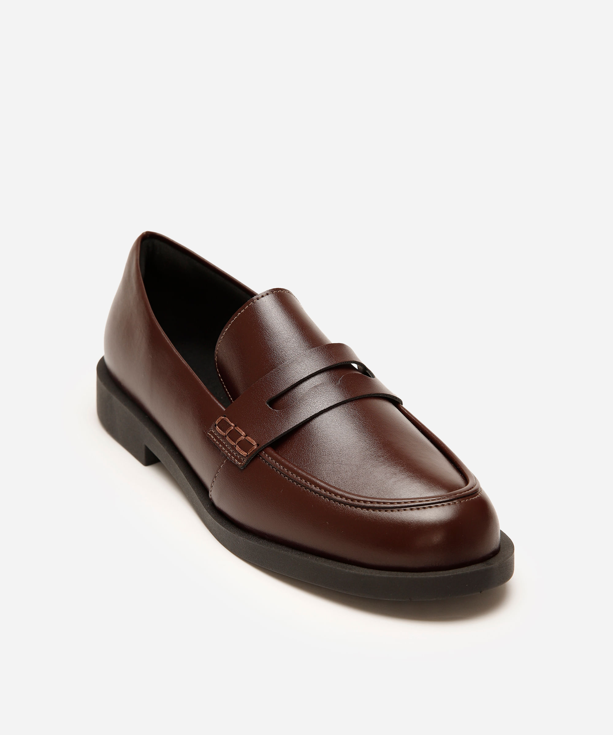 mocassim feminino com recorte oneself vinho