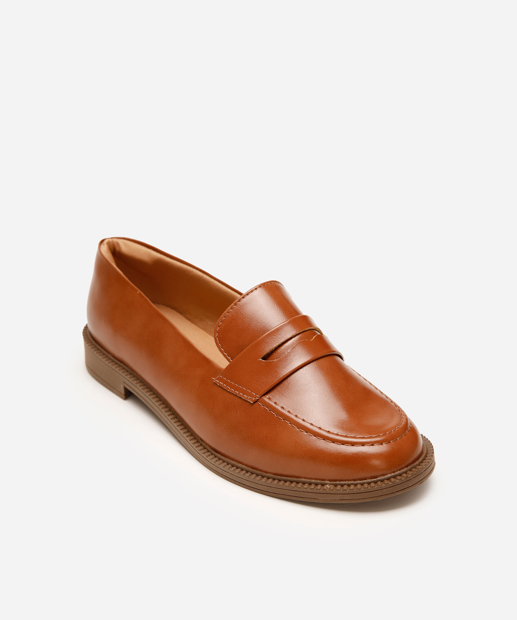 mocassim com tira via uno marrom