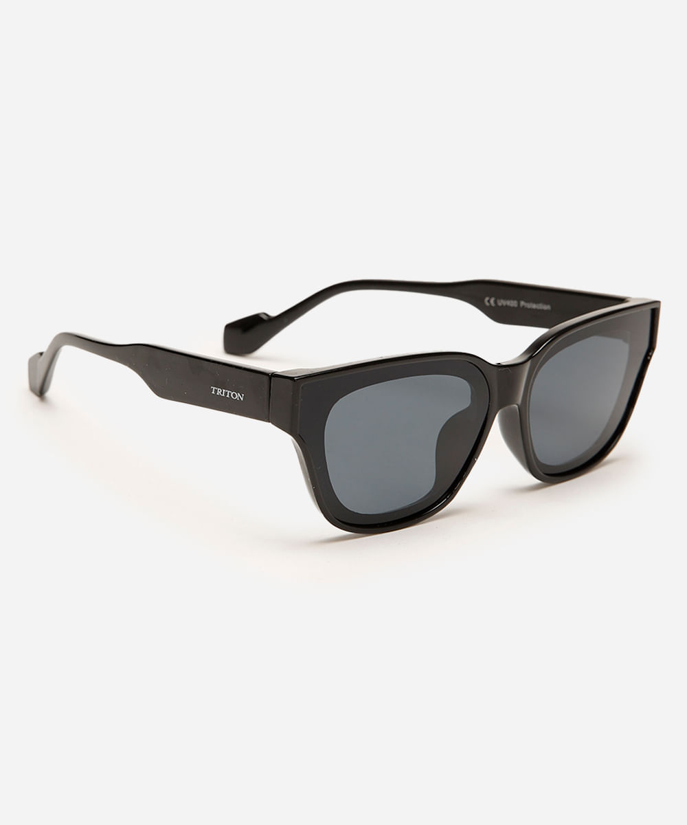 óculos de sol oval triton preto