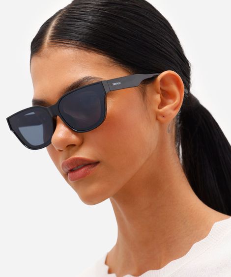 óculos de sol oval triton preto