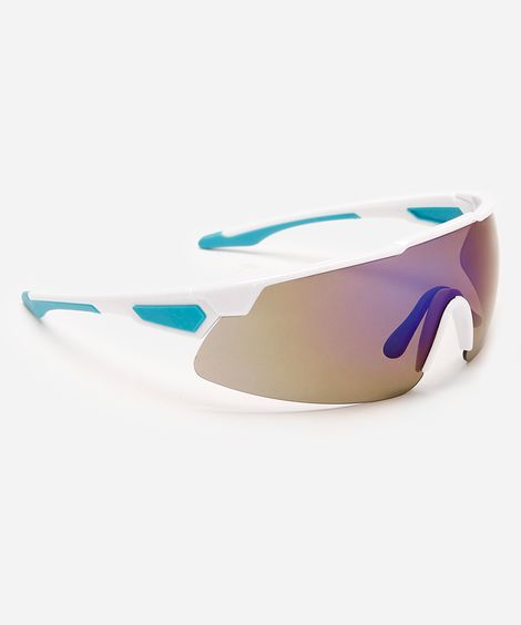 óculos de sol esportivo unissex branco