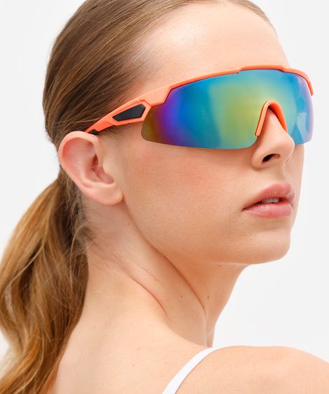 óculos de sol esportivo unissex laranja