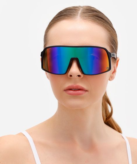 óculos de sol esportivo unissex preto