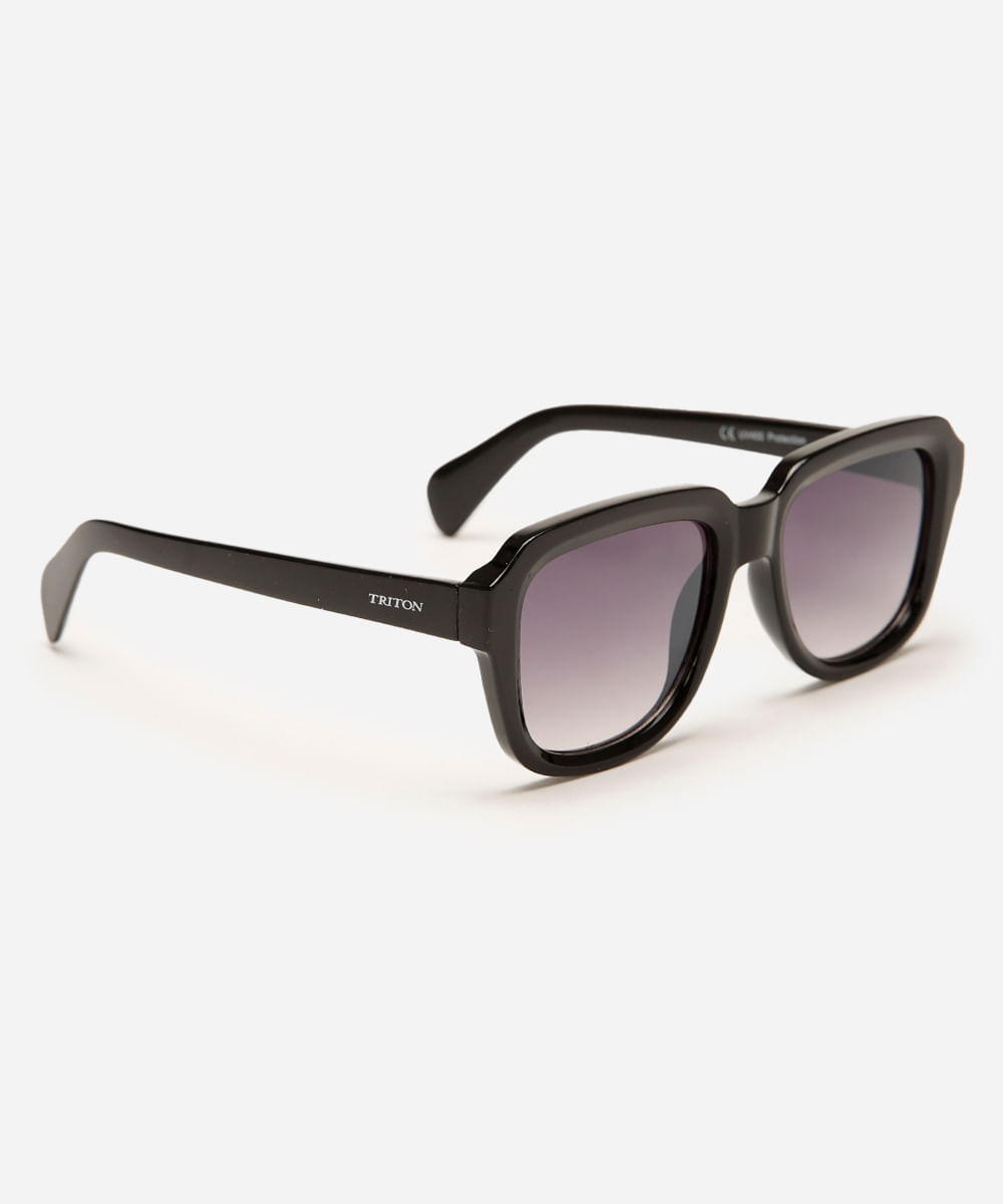 óculos de sol quadrado triton preto