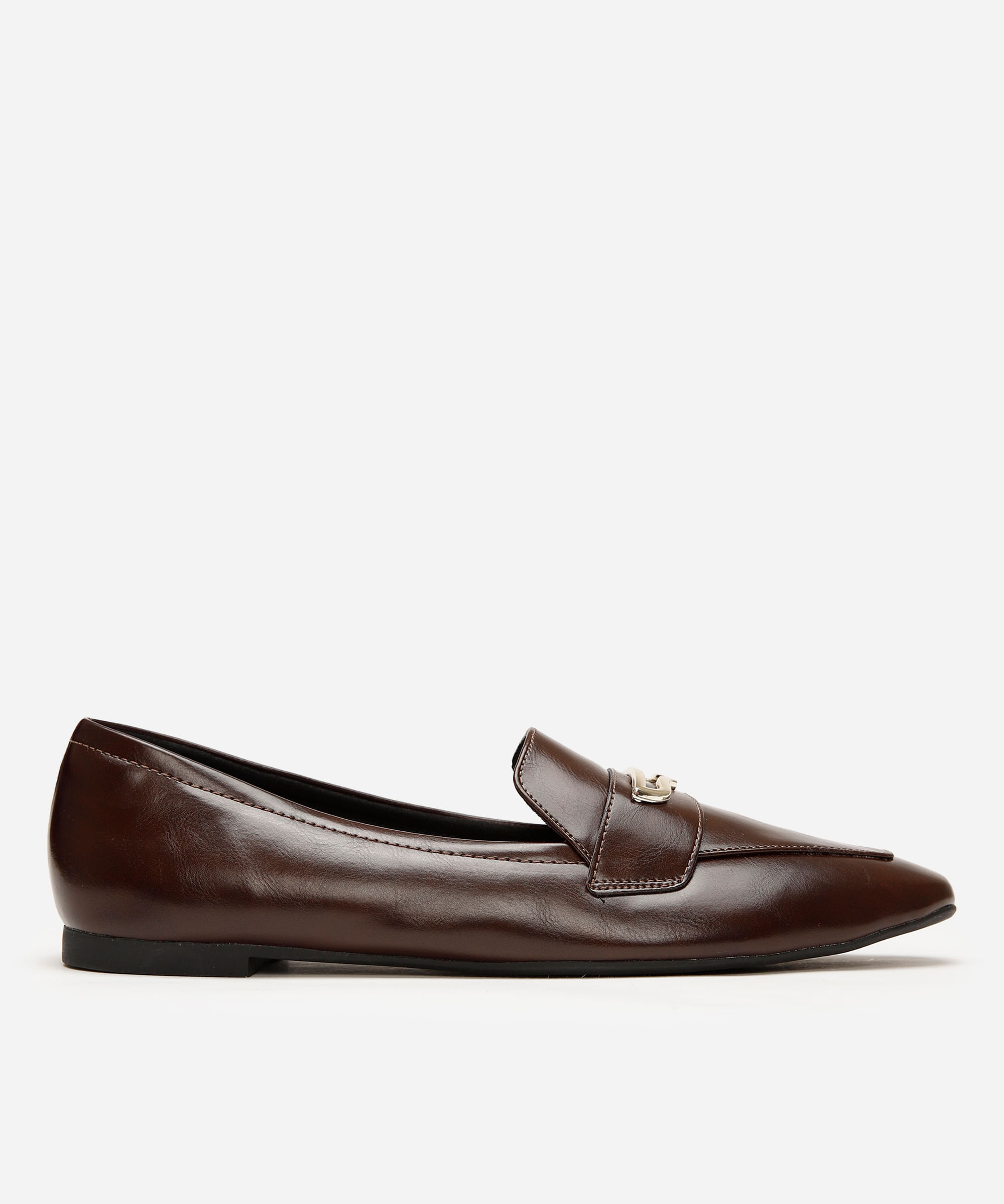 mocassim com fivela oneself marrom