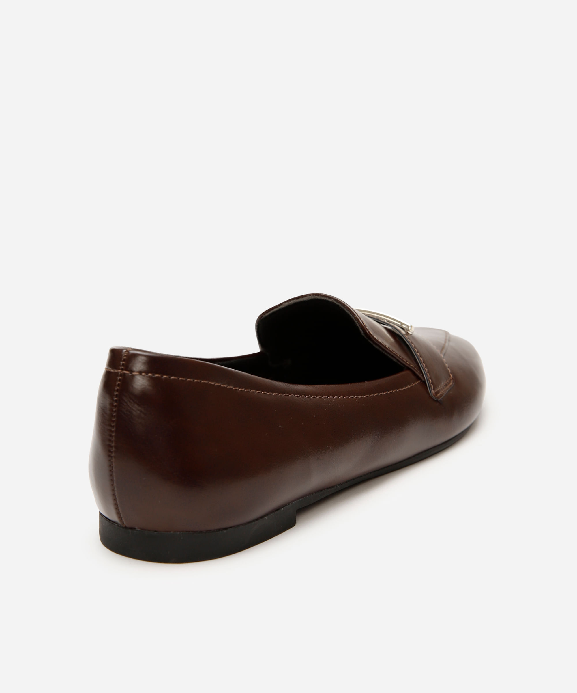 mocassim com fivela oneself marrom