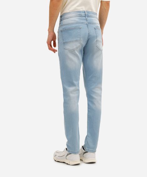 calça jeans slim comfort azul