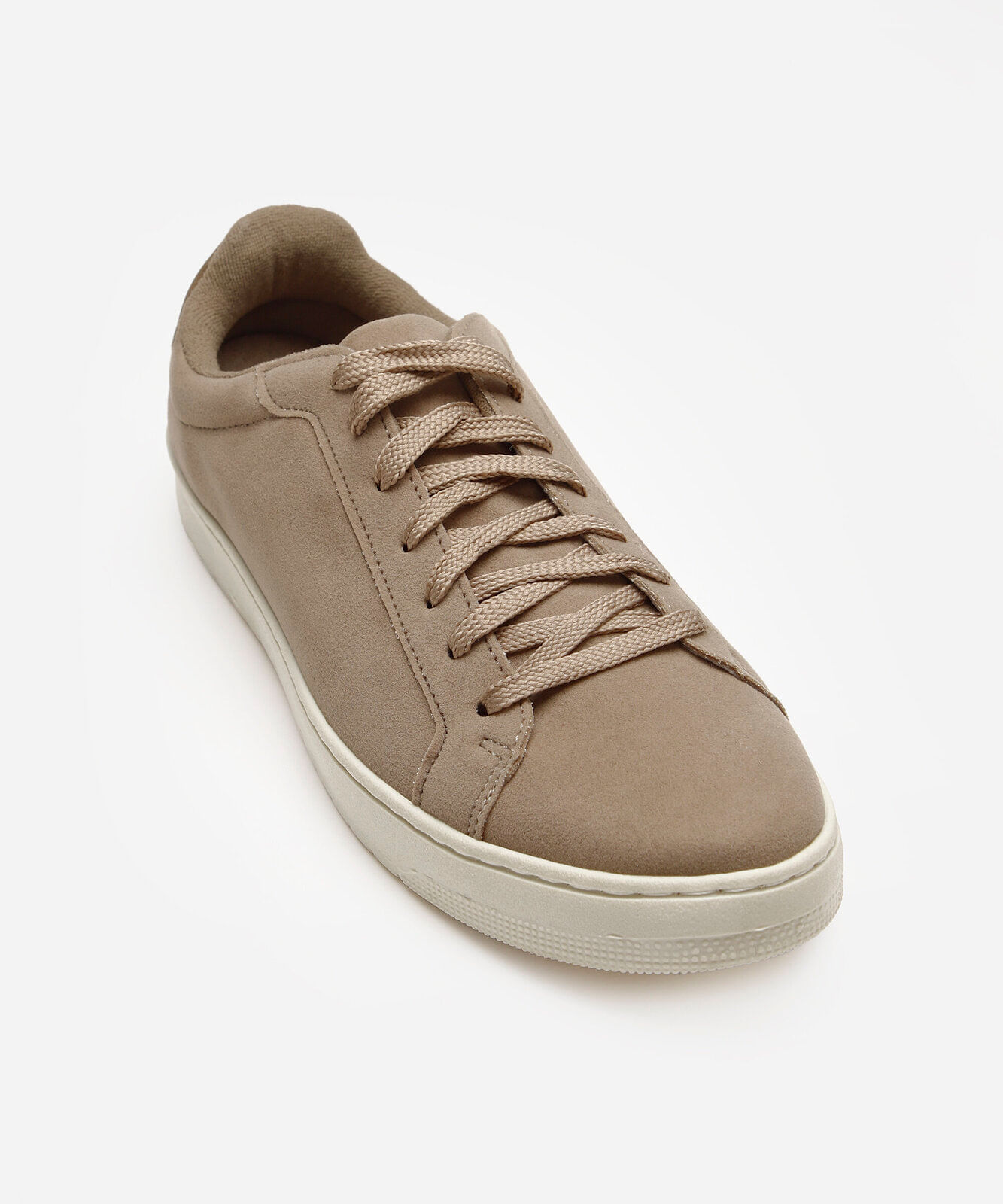 sapatênis de suede com recortes oneself bege