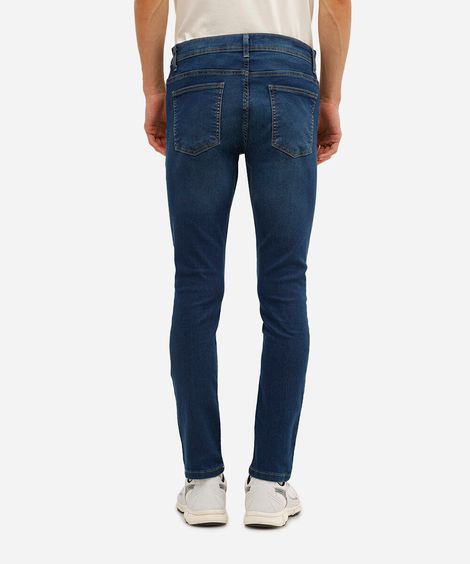 calça jeans super skinny azul escuro